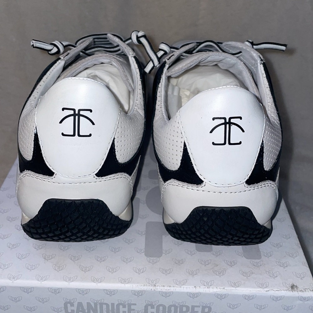 NWT Candice Cooper RUNLO FLASH - Old nappa sneakers - White-Black - Picture 11 of 16